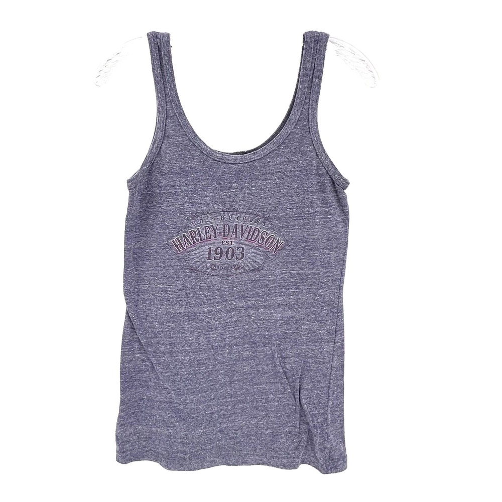 HARLEY DAVIDSON Women's L Vintage Lavender BLACK HILLS, SD Sleeveless Tank Top